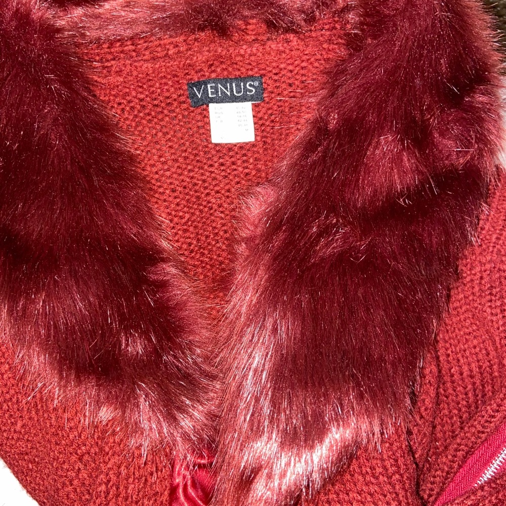 Faux fur sweater